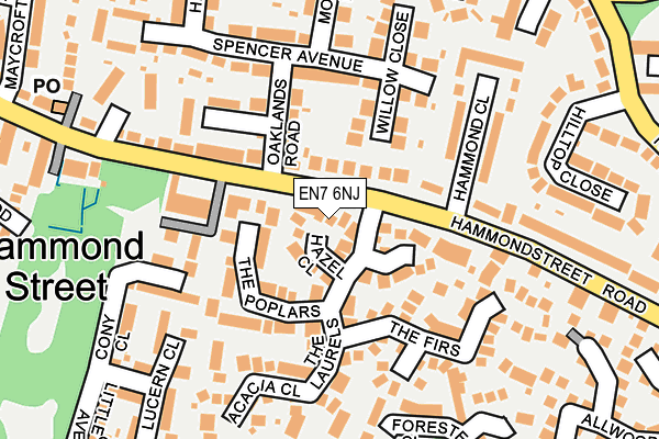 EN7 6NJ map - OS OpenMap – Local (Ordnance Survey)