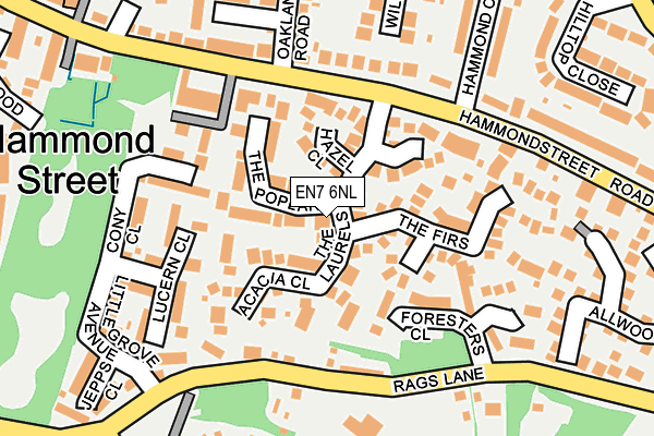 EN7 6NL map - OS OpenMap – Local (Ordnance Survey)