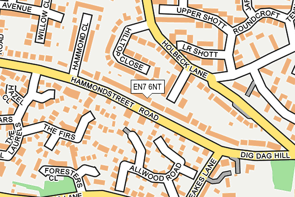 EN7 6NT map - OS OpenMap – Local (Ordnance Survey)