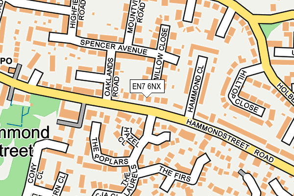 EN7 6NX map - OS OpenMap – Local (Ordnance Survey)