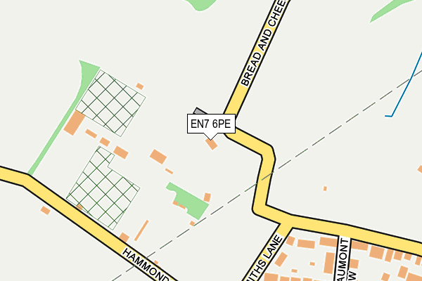 EN7 6PE map - OS OpenMap – Local (Ordnance Survey)