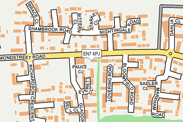 EN7 6PJ map - OS OpenMap – Local (Ordnance Survey)