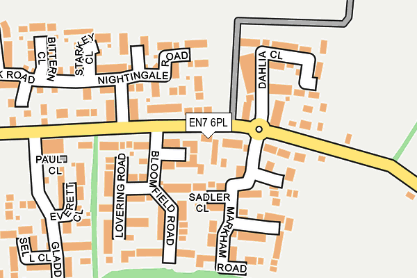 EN7 6PL map - OS OpenMap – Local (Ordnance Survey)