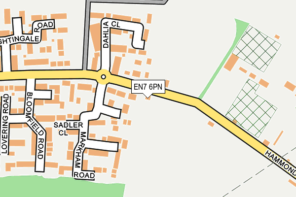 EN7 6PN map - OS OpenMap – Local (Ordnance Survey)