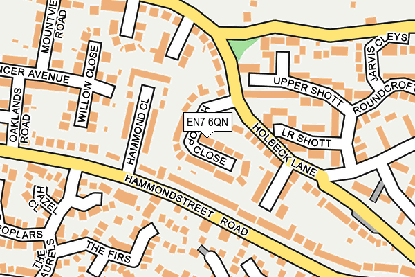 EN7 6QN map - OS OpenMap – Local (Ordnance Survey)