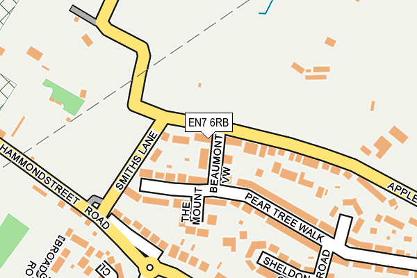 EN7 6RB map - OS OpenMap – Local (Ordnance Survey)