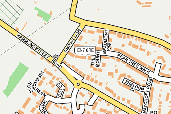 EN7 6RE map - OS OpenMap – Local (Ordnance Survey)