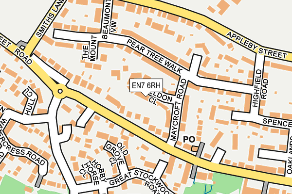 EN7 6RH map - OS OpenMap – Local (Ordnance Survey)