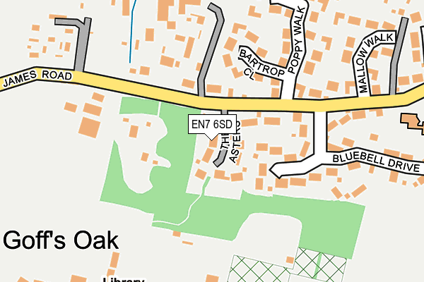 EN7 6SD map - OS OpenMap – Local (Ordnance Survey)