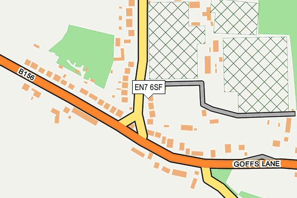 EN7 6SF map - OS OpenMap – Local (Ordnance Survey)