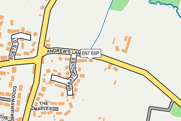 EN7 6SP map - OS OpenMap – Local (Ordnance Survey)
