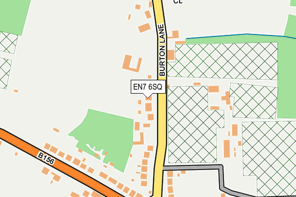 EN7 6SQ map - OS OpenMap – Local (Ordnance Survey)