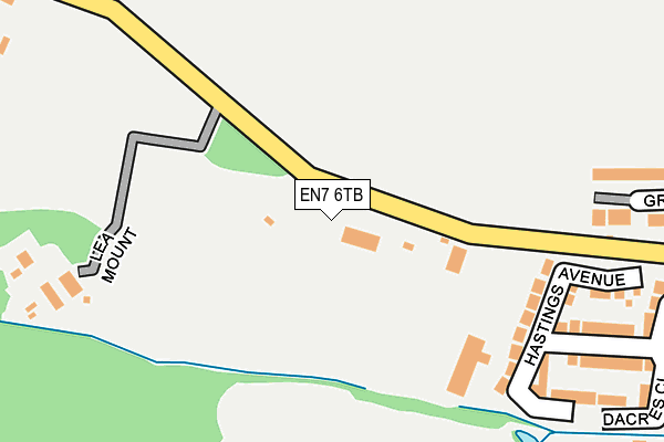 EN7 6TB map - OS OpenMap – Local (Ordnance Survey)