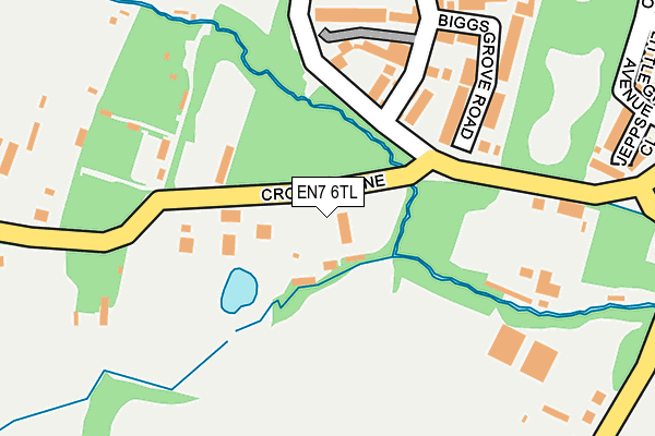 EN7 6TL map - OS OpenMap – Local (Ordnance Survey)
