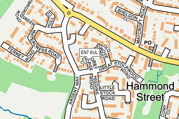 EN7 6UL map - OS OpenMap – Local (Ordnance Survey)