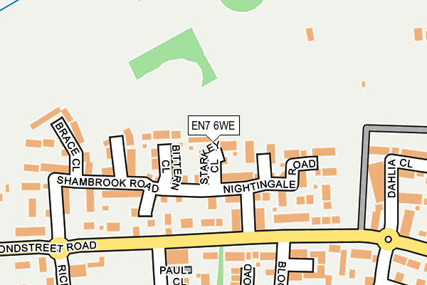 EN7 6WE map - OS OpenMap – Local (Ordnance Survey)