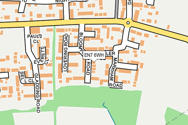 EN7 6WH map - OS OpenMap – Local (Ordnance Survey)