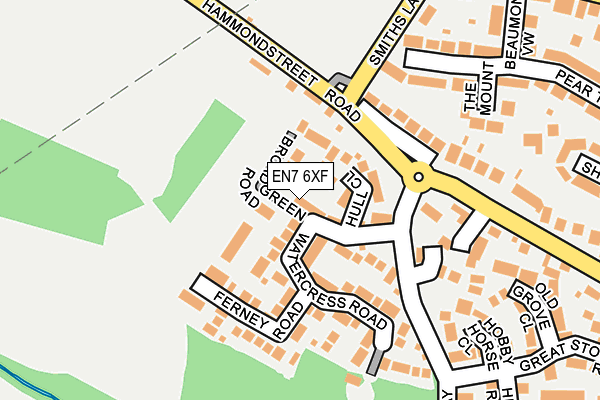 EN7 6XF map - OS OpenMap – Local (Ordnance Survey)