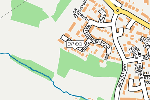 EN7 6XQ map - OS OpenMap – Local (Ordnance Survey)