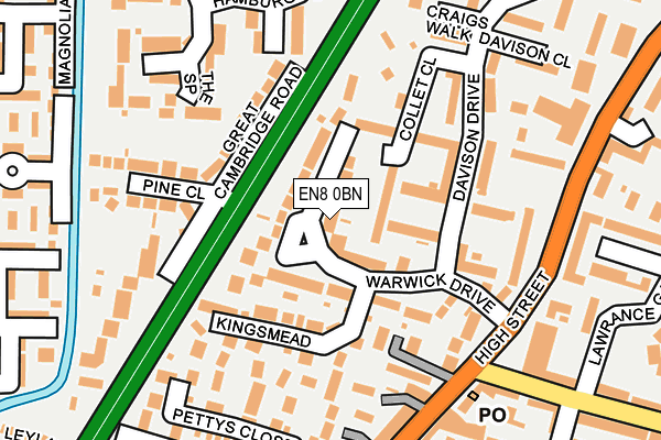 Map of YK E TAXI LTD at local scale