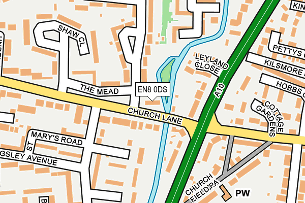 EN8 0DS map - OS OpenMap – Local (Ordnance Survey)