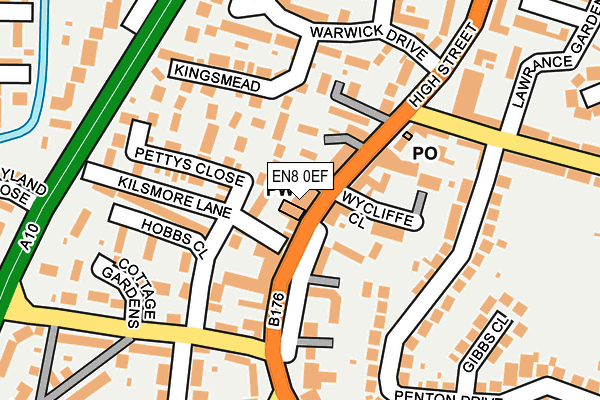 EN8 0EF map - OS OpenMap – Local (Ordnance Survey)