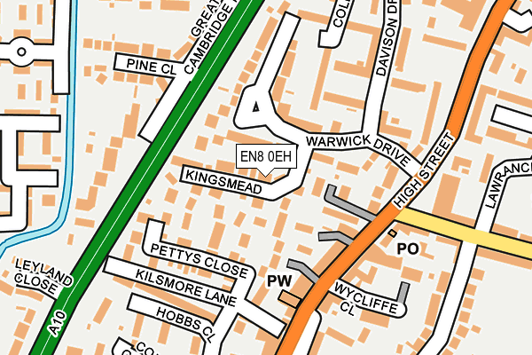 EN8 0EH map - OS OpenMap – Local (Ordnance Survey)