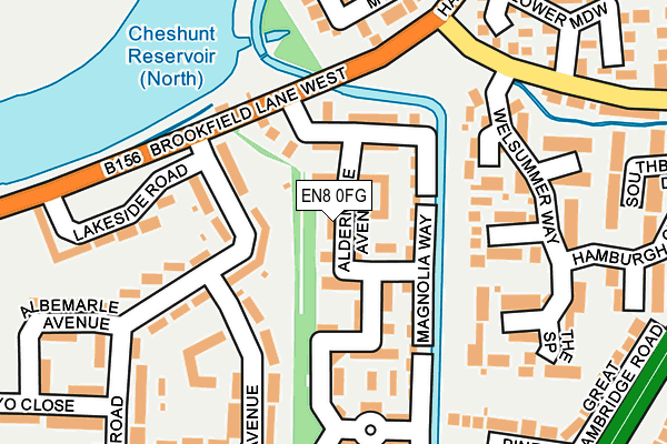 EN8 0FG map - OS OpenMap – Local (Ordnance Survey)