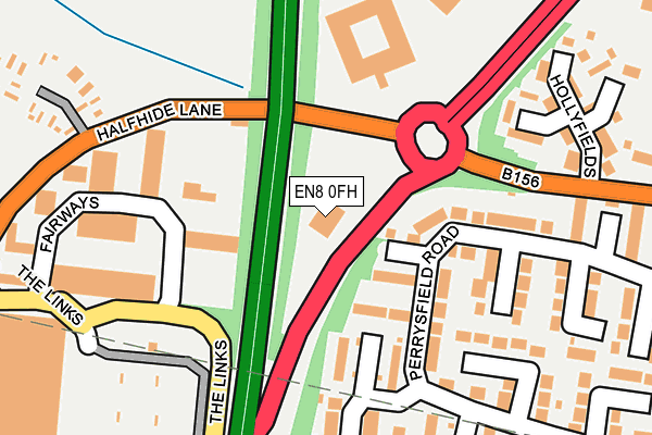 EN8 0FH map - OS OpenMap – Local (Ordnance Survey)