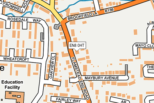 EN8 0HT map - OS OpenMap – Local (Ordnance Survey)