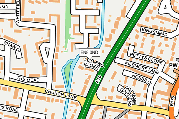 EN8 0ND map - OS OpenMap – Local (Ordnance Survey)