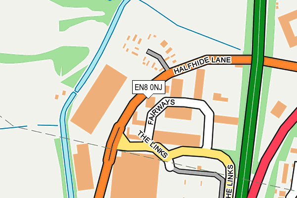 EN8 0NJ map - OS OpenMap – Local (Ordnance Survey)