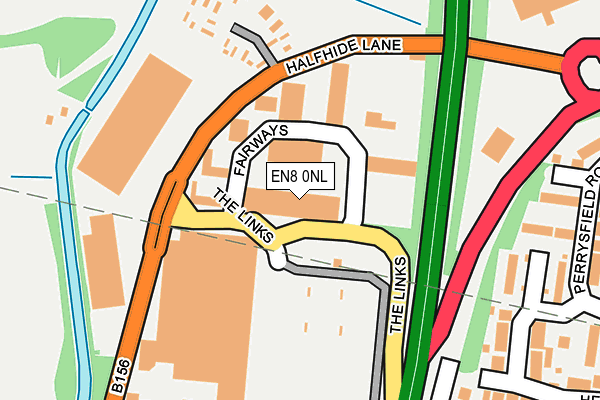 EN8 0NL map - OS OpenMap – Local (Ordnance Survey)