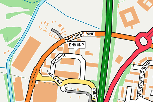 EN8 0NP map - OS OpenMap – Local (Ordnance Survey)