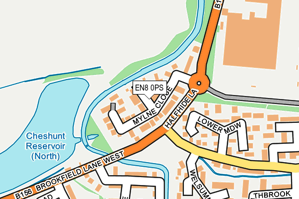 EN8 0PS map - OS OpenMap – Local (Ordnance Survey)