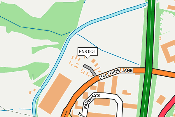 EN8 0QL map - OS OpenMap – Local (Ordnance Survey)