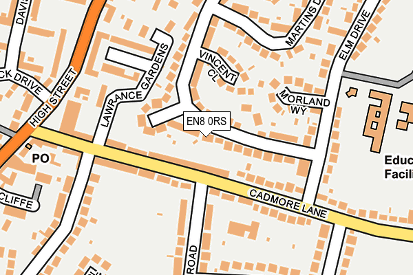 EN8 0RS map - OS OpenMap – Local (Ordnance Survey)