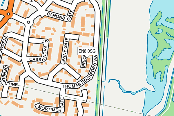 EN8 0SG map - OS OpenMap – Local (Ordnance Survey)