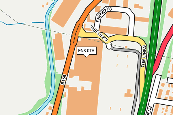 EN8 0TA map - OS OpenMap – Local (Ordnance Survey)