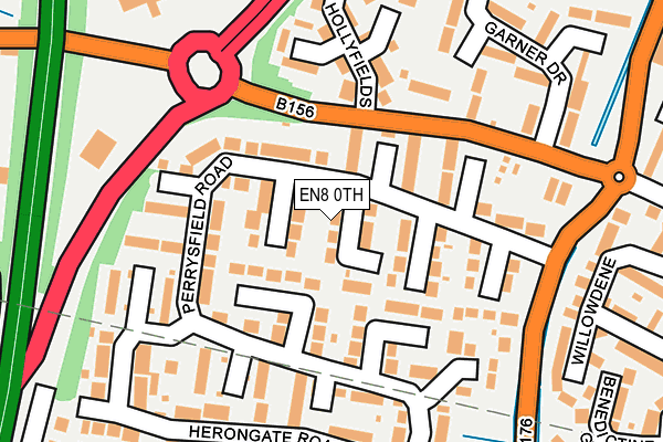 EN8 0TH map - OS OpenMap – Local (Ordnance Survey)