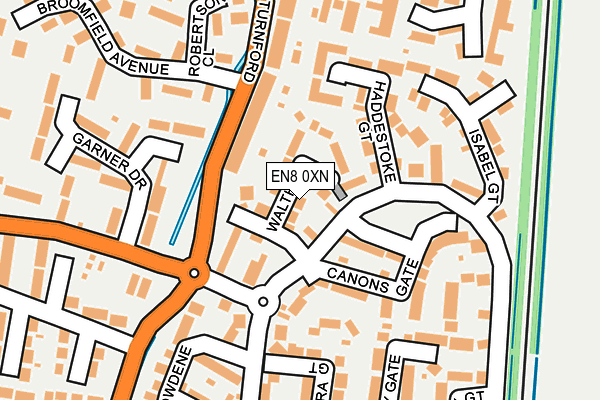 EN8 0XN map - OS OpenMap – Local (Ordnance Survey)