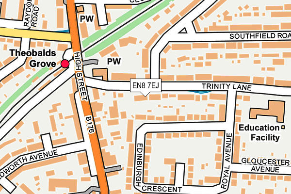 EN8 7EJ map - OS OpenMap – Local (Ordnance Survey)