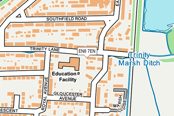 EN8 7EN map - OS OpenMap – Local (Ordnance Survey)