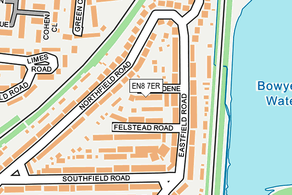 EN8 7ER map - OS OpenMap – Local (Ordnance Survey)