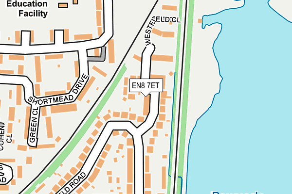 EN8 7ET map - OS OpenMap – Local (Ordnance Survey)