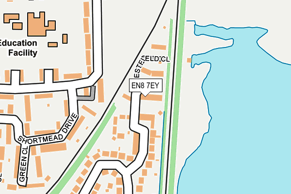 EN8 7EY map - OS OpenMap – Local (Ordnance Survey)