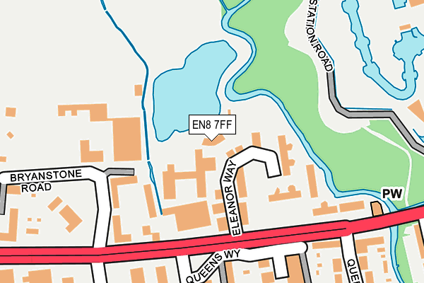 EN8 7FF map - OS OpenMap – Local (Ordnance Survey)