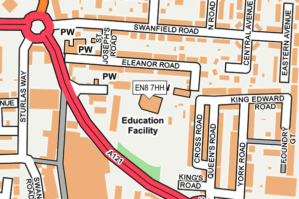 EN8 7HH map - OS OpenMap – Local (Ordnance Survey)