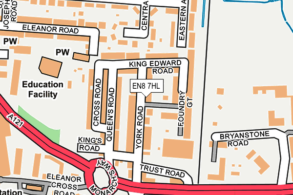 EN8 7HL map - OS OpenMap – Local (Ordnance Survey)