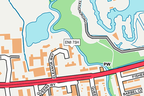 EN8 7SH map - OS OpenMap – Local (Ordnance Survey)